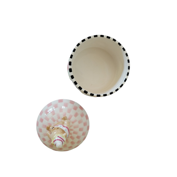 Vintage Trinket Jewelry Box 6" Michel & Co. 2000 ME Ink Ceramic Baby Dresser - Picture 4 of 5